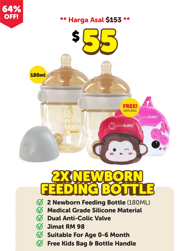 Combo Botol SUSU 180ml + Free Kids Bag